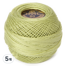 DMC 19號線 80編織刺繡蕾絲線, 3348, 5個