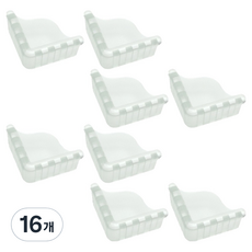 雙層緩衝邊角保護墊, 16個, 透明