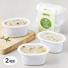 얌이밀 만12~14개월 소고기모듬버섯무른밥 200g + 소고기치즈양송이무른밥 200g + 소고기시금치과일무른밥 200g A세트, 600g, 2세트