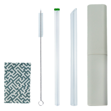 Caldo 卡朵生活 小煙囪玻璃吸管 M182, 1個, 1組