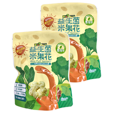 DiNOBiTE 恐龍咬 益生菌米果花 蔬菜口味 適合兒童專配方, 35g, 2包