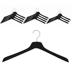 yemil 男款夾克衣架, 黑色, 12個