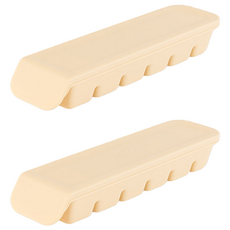 Firgi 雙層密封副食品分裝儲存盒, 2個, 米色, 180ml