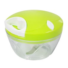 橘之屋 手拉式多功能碎菜器, 切刀多角度 食材絞碎更均勻, 綠色, 1個, 12.5X12.5X9cm