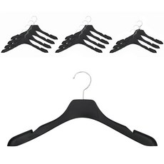 Yemil 女用外套衣架, 黑色, 12個