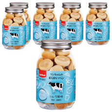 PETBEST 島原手作犬用麵包 6入 狗狗零食 手作點心 鬆軟易嚼, 牛奶, 100g