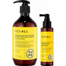 MED ALL RCP強健髮根頭皮淨化養髮液 120ml+木質香洗髮精 480ml, 1套