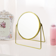 可旋轉立式桌鏡, 金的