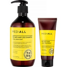 MED ALL RCP頭皮清淨洗髮精 木質香 480ml+護髮素 200ml, 1套