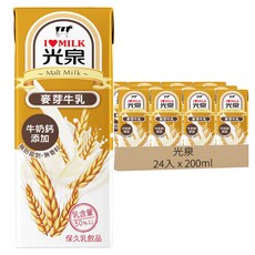 光泉 麥芽牛乳, 200ml, 24入