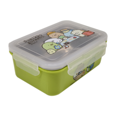 Sumikkogurashi 角落生物 不鏽鋼方形隔熱餐盒, 巴黎 綠色, 1個