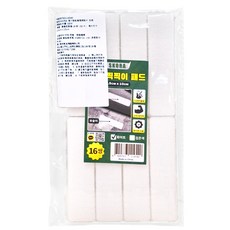 Skora 強力黏貼魔鬼氈貼片 白色 16對, 1包