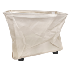 妃妃嚴選 桌下帶輪置物籃, 米白色, 1個