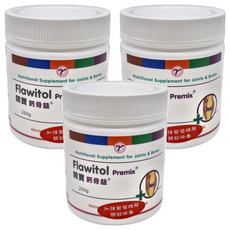 關寶 鈣骨益 Premix 250g, 維護骨骼/關節, 3個