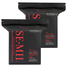 SE-MI 黑色限定版 加厚款拋棄式菜瓜布, 黑色, 2包, 100片