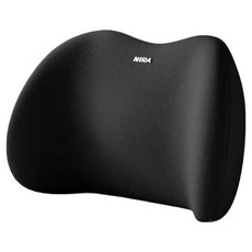 NIRA 汽車靠墊 腰靠 提供舒適支撐 減少駕駛疲勞 適合長途旅行, 神秘黑, 1個