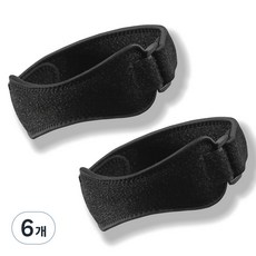 던핏 무릎 보호대, 블랙, 6개