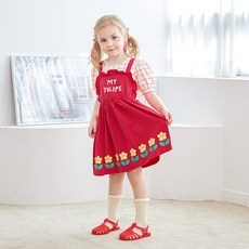 Walton Kids 女童透氣My Tulip層次連身裙
