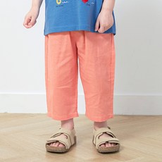 WALTONKIDS 兒童透氣夏季亞麻褲