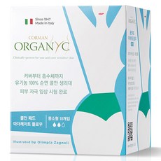 corman 蝶翼型衛生棉, 10片, 1盒, 中小型