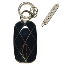 AB 제네시스 자동차 호환 TPU 키케이스+번호키링, 다크블랙, AG-05