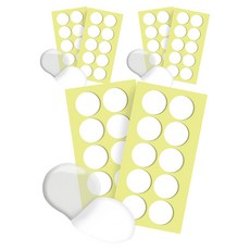 DADA 高強度雙面膠帶 圓形 35mm 20入, 透明, 3個