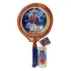 漫威蜘蛛人陪我玩羽毛球套裝 - 鐵、塑膠材質，適合3歲以上兒童, 1組