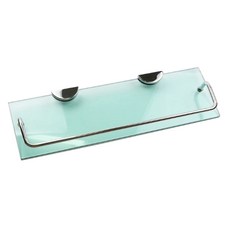 強化玻璃一字型層架, 透明