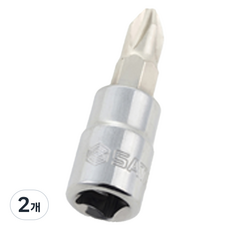 사타 6.3mm 십자 비트 소켓 1 21301, 2개