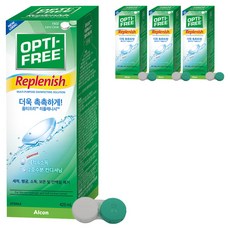 옵티프리 리플레니시 렌즈세정액 + 렌즈케이스, 420ml, 4개