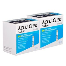 아큐첵 가이드 혈당시험지, 2개, 50개입