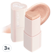 터치인솔 프리티필터 인마이하트 스틱 하이라이터 6g, 3개, 문라이트빔