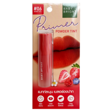 BABY BRIGHT 持久粉霧莓果唇釉 Primer Powder Tint 柔軟持色, #06, 2.4g, 1個