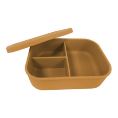 SILWA 西華 全矽膠密封分隔保鮮盒, 830ml 黃色, 1個