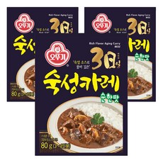 OTTOGI 不倒翁 3日熟成咖哩粉 原味, 80g, 3盒