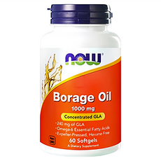 NOW Foods 琉璃苣油膠囊食品, 60顆, 1罐