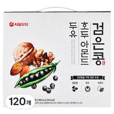 서울우유 검은콩 호두 아몬드 두유, 190ml, 120개