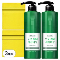 무로 워터 세신비누 바디스크럽 로얄유자머스크향 + 때타올, 510ml, 6세트