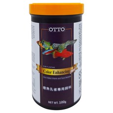 OTTO 建興水族 燈魚孔雀專用飼料, 100g, 1瓶