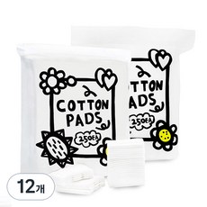 SSIZZO 純棉純淨柔軟雙面化妝棉, 12個, 250入