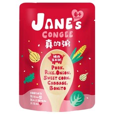 JANE's CONGEE 真的粥 豬肉玉米粥 台灣產, 150g, 1包