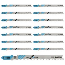 BOSCH 博世 鐵材用曲線鋸片 T118B, 15個