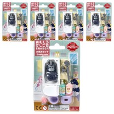 iwako 造型橡皮擦 浴室 ER-BRI074, 日本製造，3歲以上適用, 5個