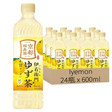 Iyemon 伊右衛門 限定柚子茶, 600ml, 24瓶, 1組