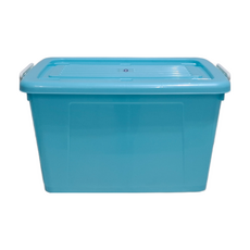 KEYWAY 聯府 銀采滑輪整理箱 85L, 藍色, 1個