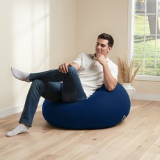 요기보 팟 스탠다드 1인용 좌식 빈백 소파, 네이비 블루