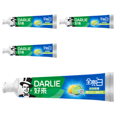 DARLIE 好來 全亮白青檸薄荷牙膏 清新口氣 亮白牙齒, 140g, 4條