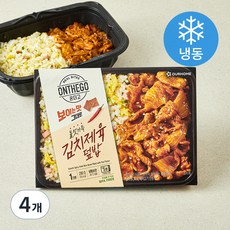아워홈 온더고 불맛 가득 김치제육 덮밥 (냉동), 4개, 290g