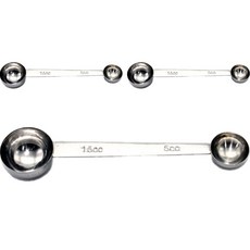 E-Home Baking 不鏽鋼雙面量匙 15cc + 5cc, 3個