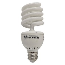 旭光_28W 螺旋燈泡120V E27, 暖白光 (2700K), 1個